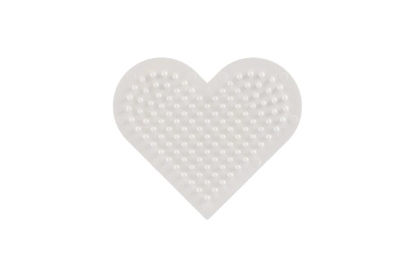 Podloga za likalne perlice Hama MIDI - zvezda, srce plastika 2 kosa v vrečki 9x9cm