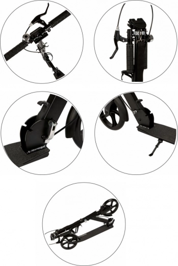 Dvojni zavorni sistem in zložljiv okvir