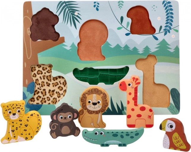 Lesena 3D sestavljanka Safari živali