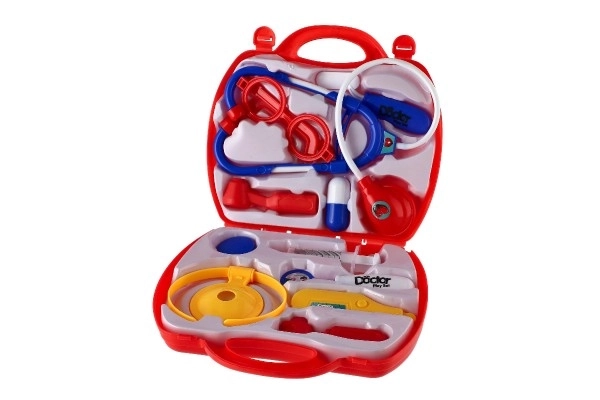 Komplet doktor/plastični zdravnik v plastičnem kovčku v blisterju 23x40x4cm