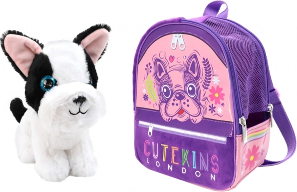 plišasti kužek z otroškim nahrbtnikom CUTEKINS