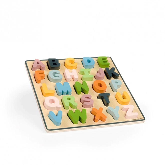 Bigjigs Toys Lesene puzzle velika črkovna abeceda - ABC