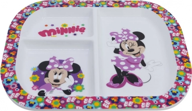 Otroški pravokotni krožnik z motivom Minnie