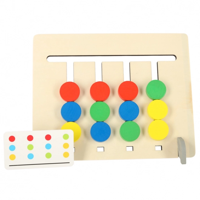 Montessori lesena izobraževalna igrača - ujemanje barv sadja