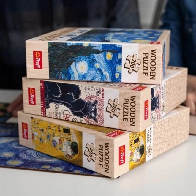 Lesena sestavljanka Vincent van Gogh - Zvezdna noč 200 kosov