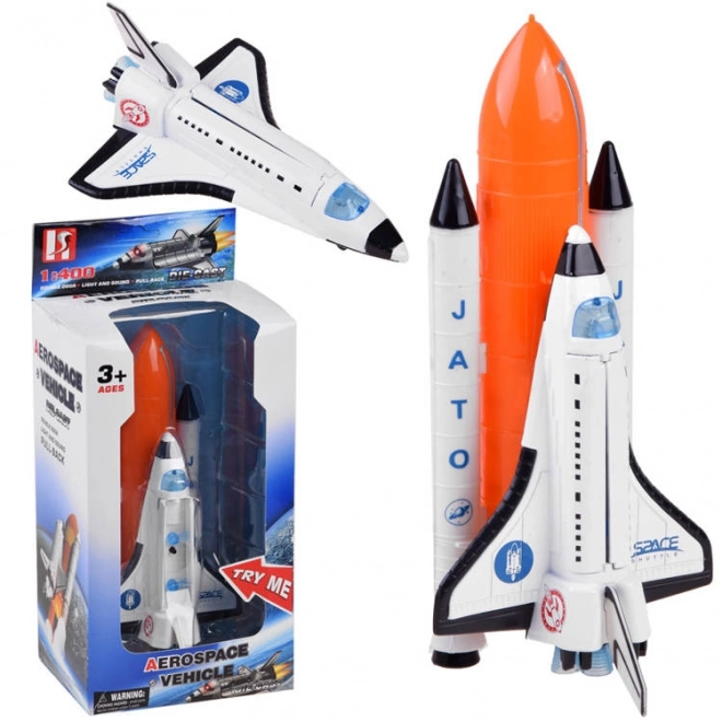 Kozmična raketa z učinki svetlobe in zvoka