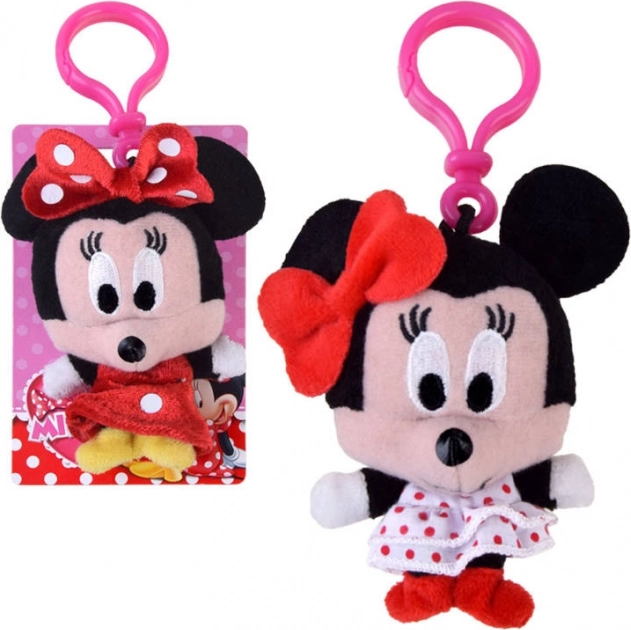 disney minnie mouse – plišasti obesek za ključe in nahrbtnik 10 cm