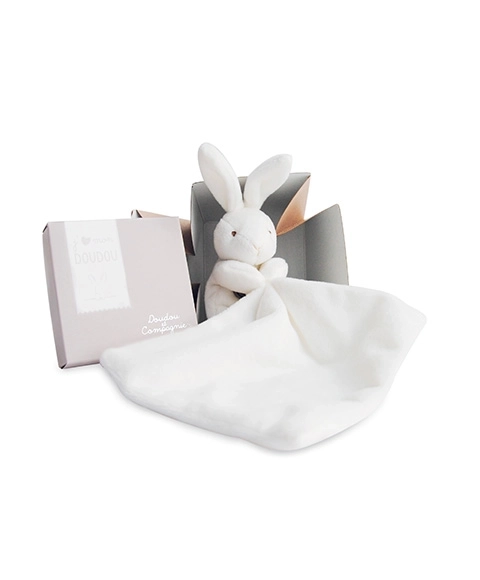 Doudou darilni set - zajček s ninico 10 cm