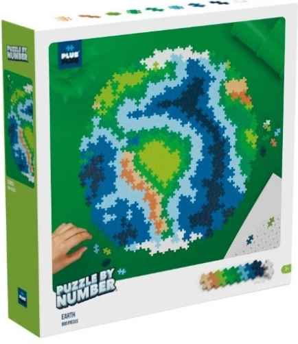 Plus-Plus Puzzle po številkah – Zemlja, 800 koščkov