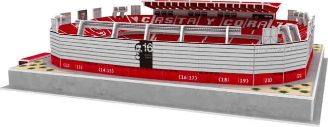 Svetleči 3D puzzle stadion Ramón Sánchez-Pizjuán - FC Sevilla