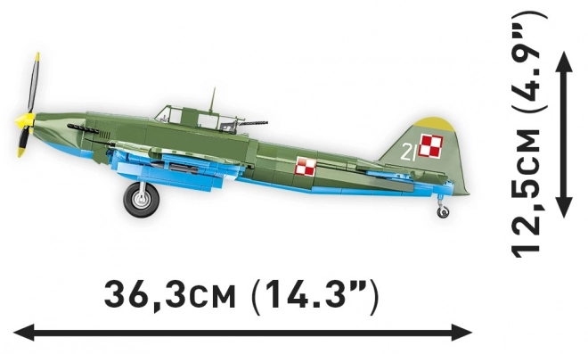 Zgodovinska zbirka WWI IL-2M3 Shturmovik 625 kock