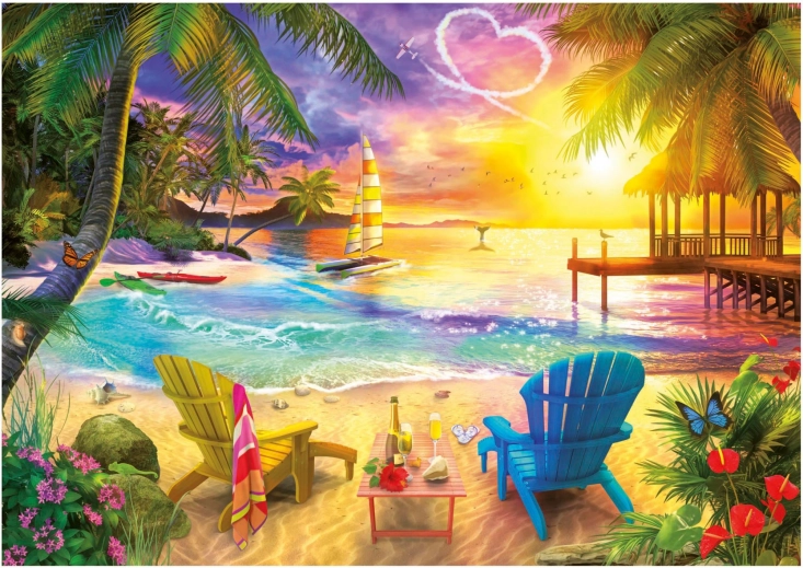 Educa Sestavljanka Plaža zaljubljenih 1000 koščkov
