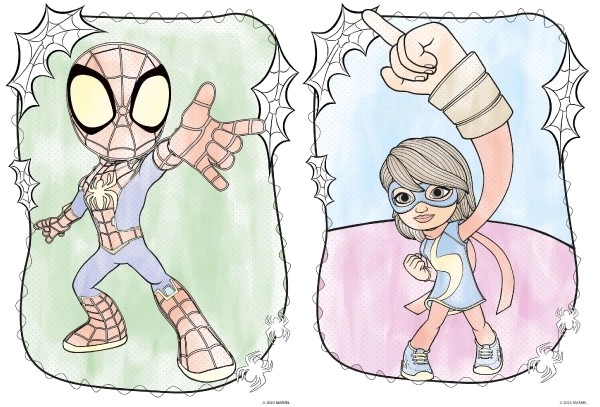 Barvanke Slikaj z vodo! Spidey