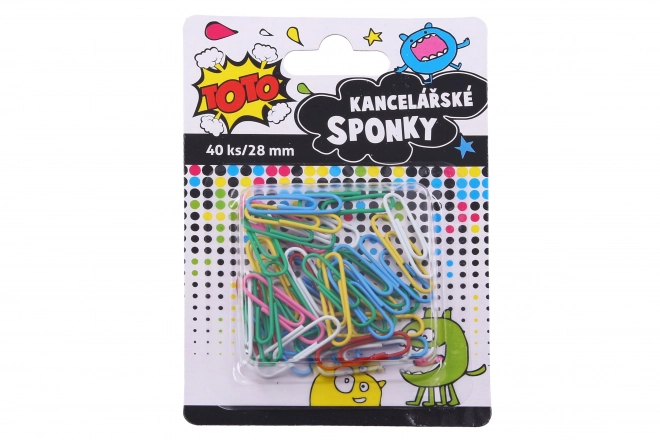 Pisane pisarniške sponke 28 mm