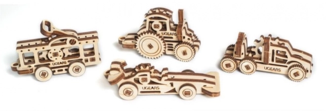 Ugears 3D lesene mehanične sestavljanke Vozila