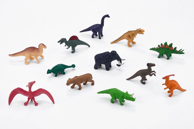 MOJO mini svet prazgodovinska živalca – set 12 figur v cevi