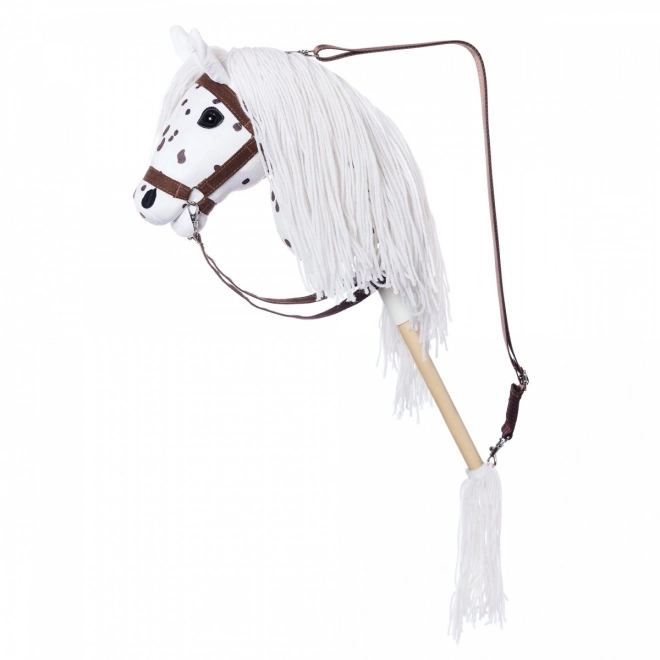 Konjiček na palici Hobby Horse iz kolekcije HOPPIHORSE Sport Edition v barvi belega leoparda