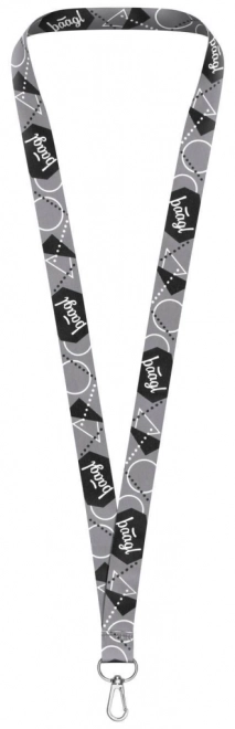 Siv obesek za ključe lanyard