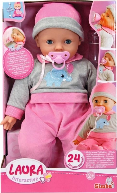 Interaktivna punčka Laura 40 cm