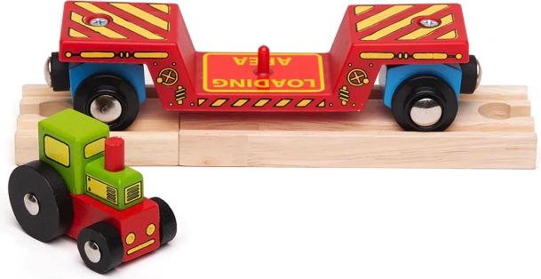 Dvojna zabava: traktor in prevoz na vagončku