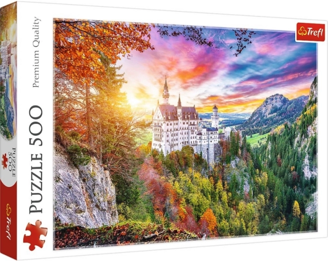 Sestavljanka 500 kosov – razgled na grad Neuschwanstein, Nemčija TREFL