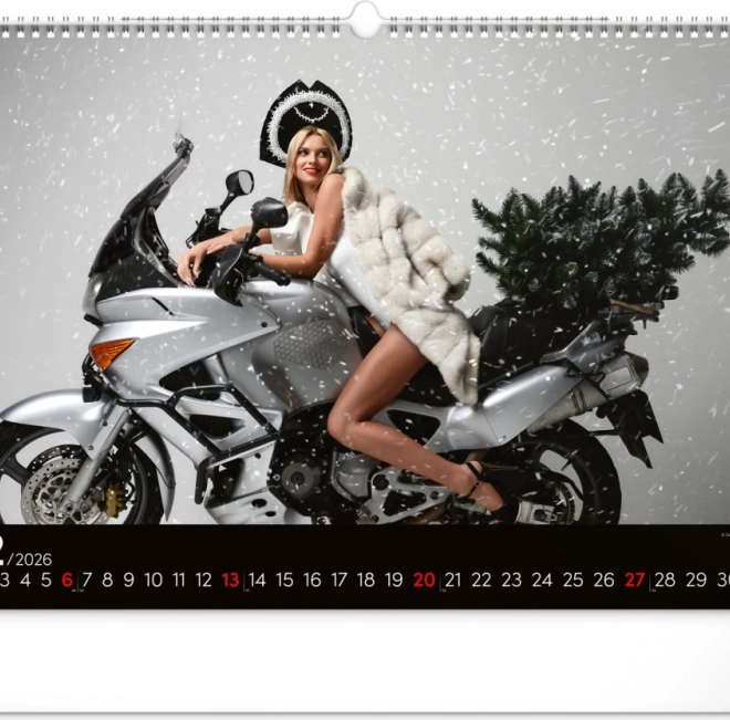 Stenski koledar Girls & Bikes 2026