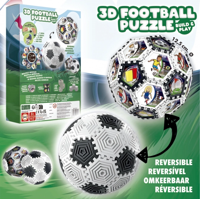 3D sestavljanka - nogometna žoga s 32 deli