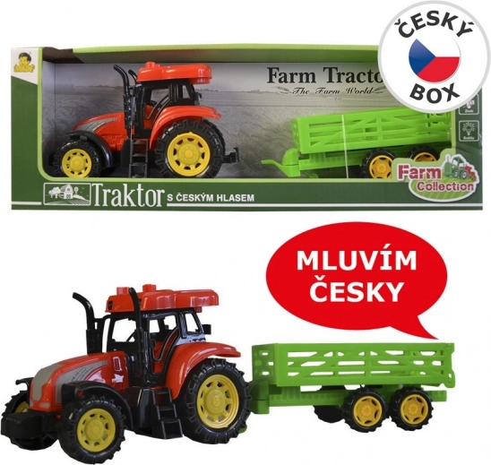 MaDe traktor s prikolico, govori po češko