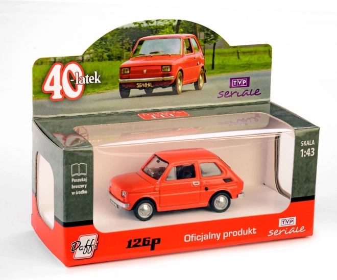 model avtomobila FIAT 126p Czterdziestolatek – rdeč