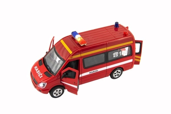 Gasilski avto s svetilkami 15 cm