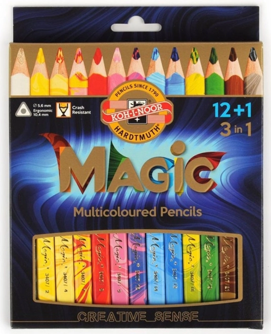 KOH-I-NOOR Umetniške barvice Magic 3408 - 12+1 kos