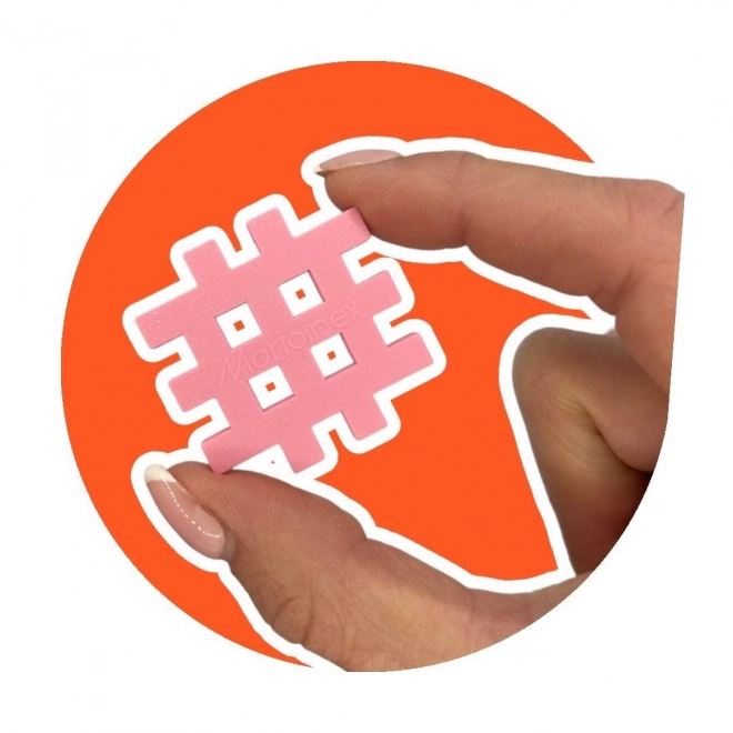 Konstrukcijske kocke Waffle mini pastel 500 kosov