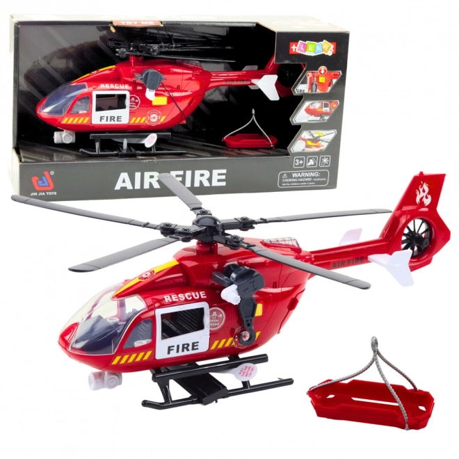 Gasilni helikopter z lučmi in zvoki 1:12