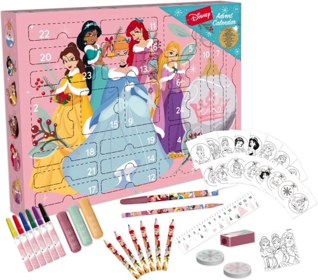 Adventni koledar Disney Princeske – ustvarjalni papirniški komplet