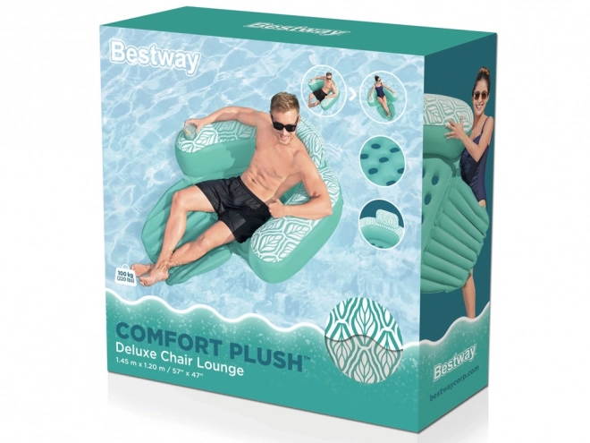 Razkošen napihljiv stol Bestway za vodo Deluxe Comfort