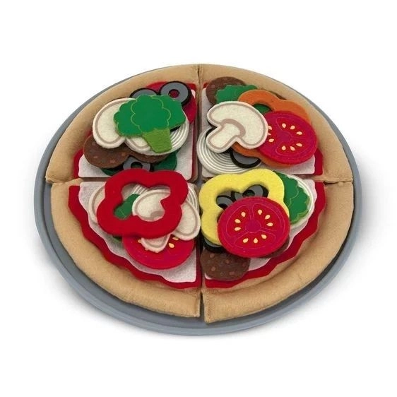 Pizza set iz klobučevine Melissa & Doug