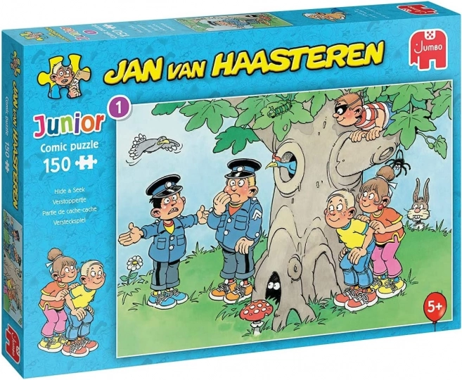 Sestavljanka JUMBO Jan van Haasteren Junior: Skrivalnice 150 kosov
