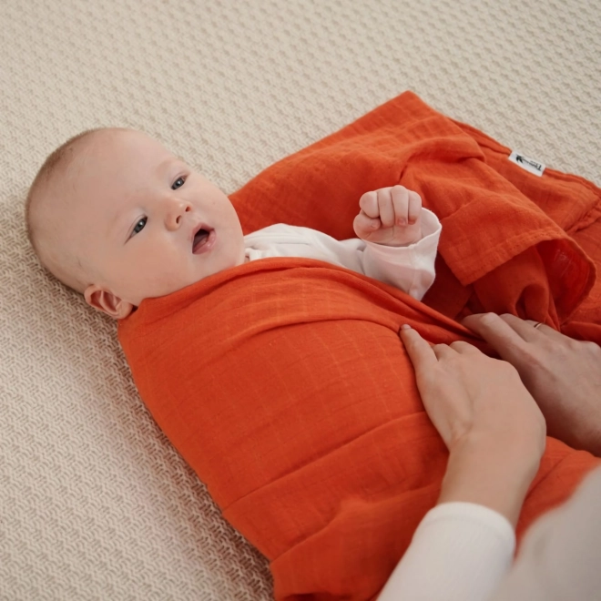 Tommy Lise bombažna muslinasta plenica Glazed Carrot