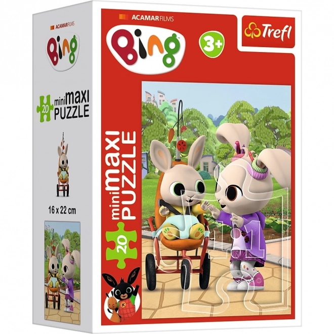 Minipuzzle miniMaxi 20 kosov Bingovi prijatelji/Zajček Bing