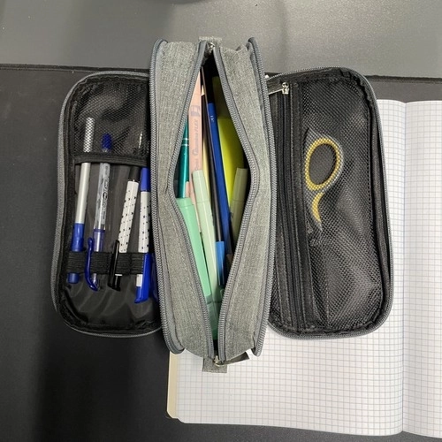 Trojni etui - sivi Maaleo 24512