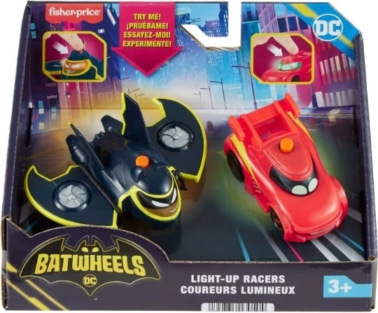 svetleča vozila DC Batwheels – komplet 2 kosov