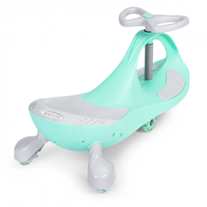 Wiggle Car z osvetljenimi kolesi zelen ECOTOYS