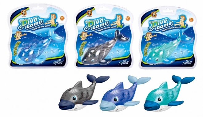Svetleči potapljaški delfin