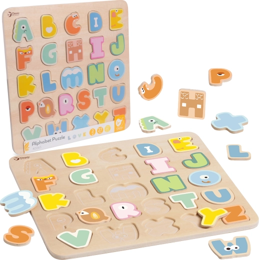 Classic World lesene Montessori sestavljanke abeceda 27 kosov