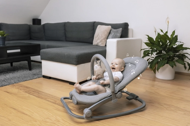 Ležalnik Relax z rožnatimi trikotniki