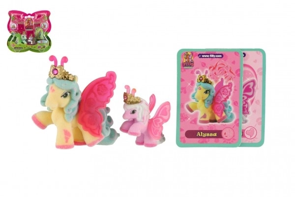 Filly Butterfly zbirateljske figurice 2 kosa s flisom in dodatki, različne vrste na kartici 17x16,5cm