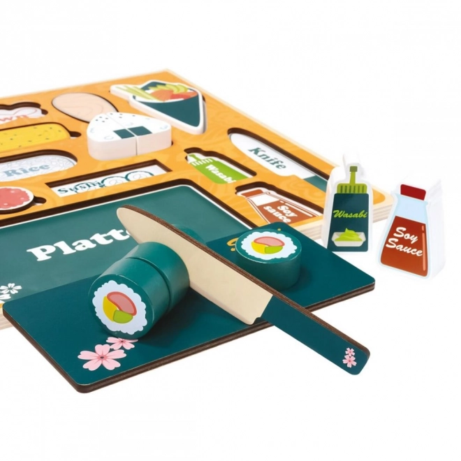 Lesena 3D sestavljanka Sushi bar od Bino