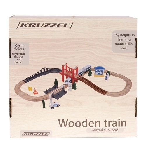 Leseni vlakovni set Kruzzel 22646