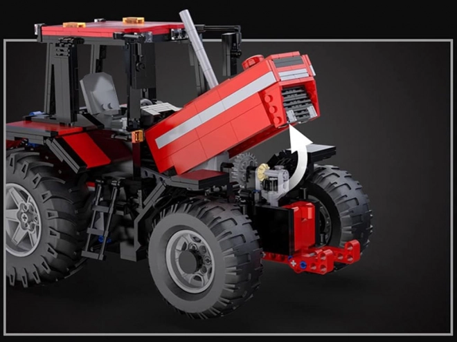 Velik komplet blokov 1675-ele 1:17 Traktor + plug na daljinsko upravljanje ZA5251