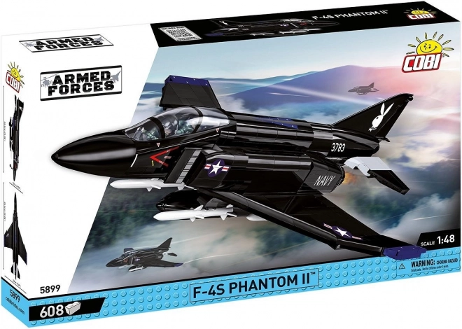 Konstrukcijski set COBI F-4S Phantom II Black Bunny – 608 kosov